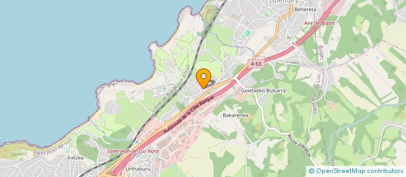 localisation de l'entreprise LA TUPINA à SAINT-JEAN-DE-LUZ