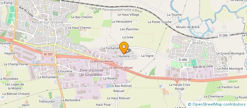 localisation de l'entreprise LA TURBANIERE  BRECE