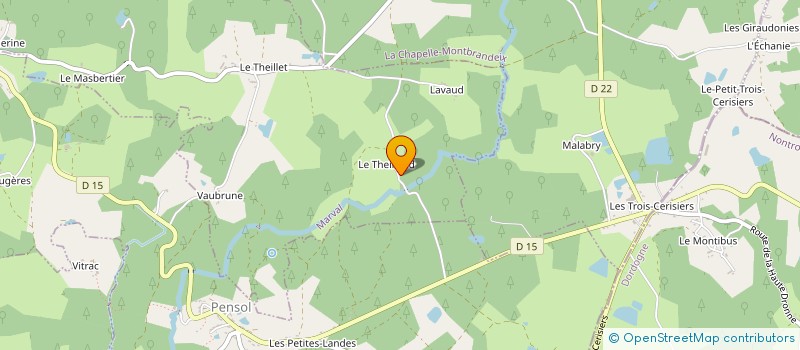 localisation de l'entreprise LA TURBINE à MARVAL