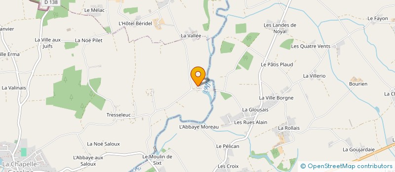 localisation de l'entreprise LA TURBINE  LA GACILLY