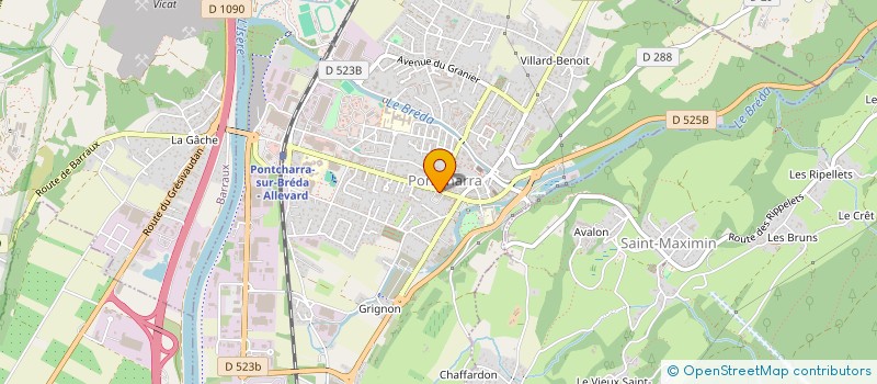 localisation de l'entreprise LA TURBINE  PONTCHARRA