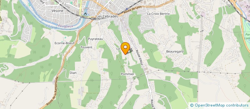 localisation de l'entreprise LA TURCADE à SANILHAC