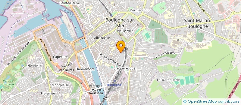 localisation de l'entreprise LA TURNUPERIE à BOULOGNE-SUR-MER