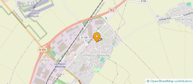 localisation de l'entreprise LA TURQUOISE DES SABLES  LE PLESSIS-BELLEVILLE