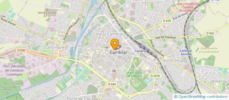 localisation de l'entreprise LA TUTINERIE à CAMBRAI