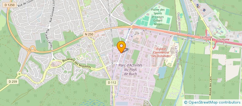 localisation de l'entreprise LA TUYAUTERIE  LA TESTE-DE-BUCH