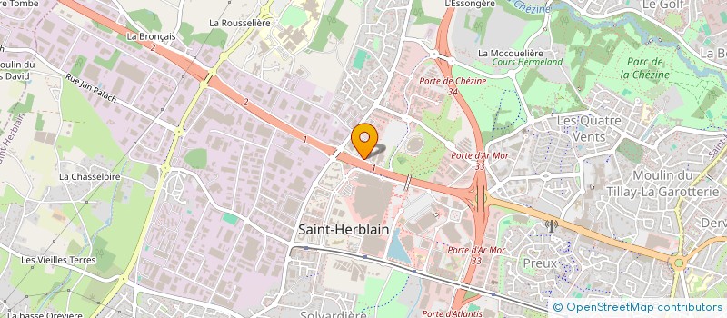 localisation de l'entreprise LA UNE à SAINT-HERBLAIN