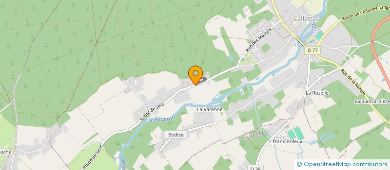 localisation de l'entreprise LA VACA MUERTA  LES MONTILS