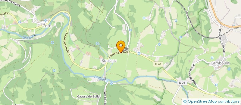 localisation de l'entreprise LA VACALERIE  CAPDENAC