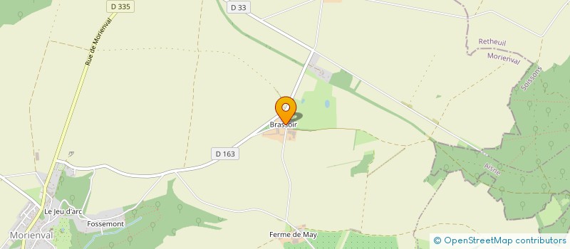 localisation de l'entreprise LA VACHE A L'AISE  MORIENVAL