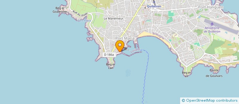 localisation de l'entreprise LA VACHE A TURPAULT  QUIBERON