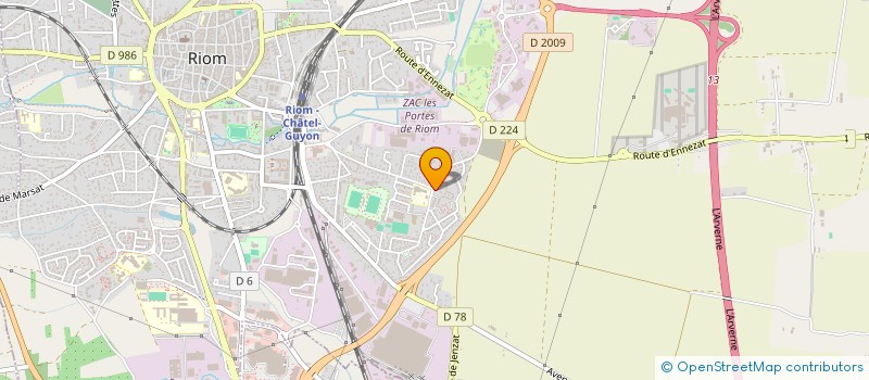 localisation de l'entreprise LA VACHE CARRE  RIOM