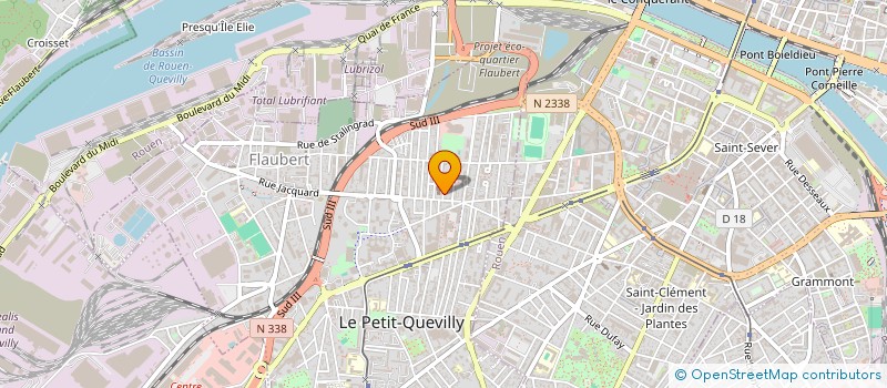 localisation de l'entreprise LA VACHE DANS LA CUILLERE  LE PETIT-QUEVILLY