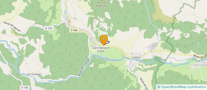 localisation de l'entreprise LA VACHE DANS LE POTAGER à SAINT-NECTAIRE