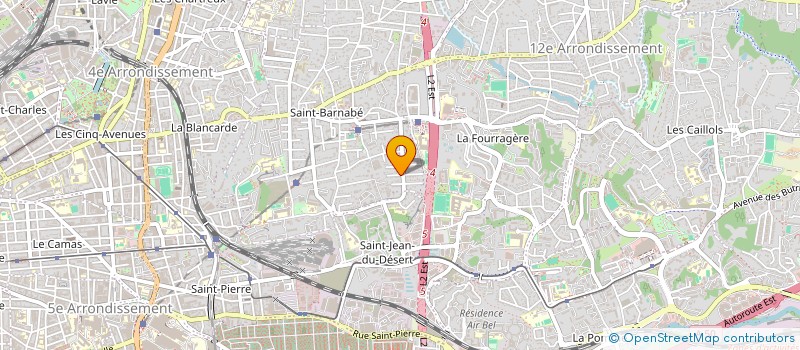 localisation de l'entreprise LA VACHE ENRAGEE à MARSEILLE