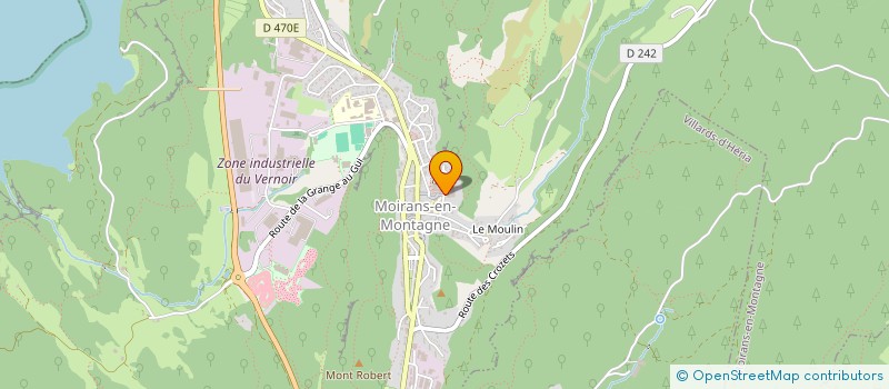 localisation de l'entreprise LA VACHE QUI RUE  MOIRANS-EN-MONTAGNE