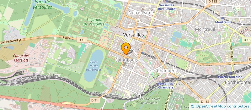 localisation de l'entreprise LA VACHE S'ENVOLE à VERSAILLES