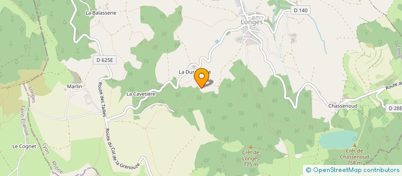 localisation de l'entreprise LA VACHERIE  LONGES