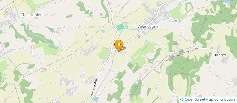 localisation de l'entreprise LA VACHONNIERE  VALENCOGNE