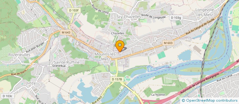 localisation de l'entreprise LA VACQUINIERE VJF  SCY-CHAZELLES