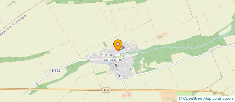 localisation de l'entreprise LA VAGUE à MAISONS-EN-CHAMPAGNE