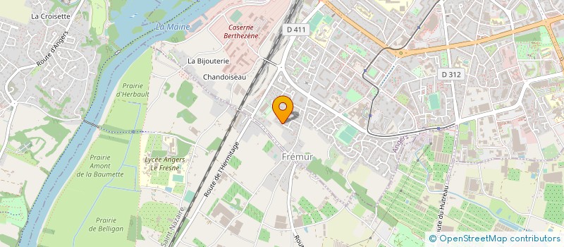 localisation de l'entreprise LA VAGUE à ANGERS