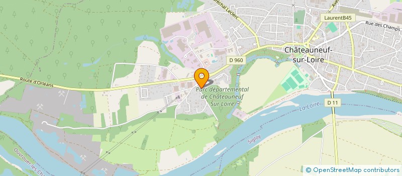 localisation de l'entreprise LA VAGUE à CHATEAUNEUF-SUR-LOIRE