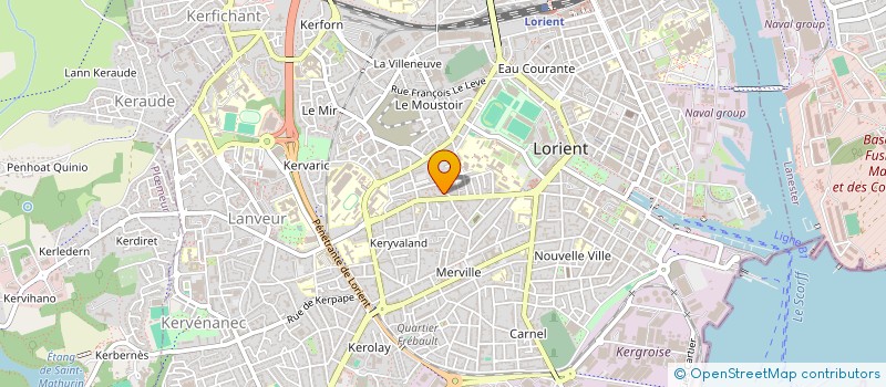 localisation de l'entreprise LA VAGUE  LORIENT