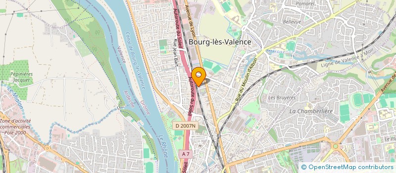 localisation de l'entreprise LA VAGUE à BOURG-LES-VALENCE