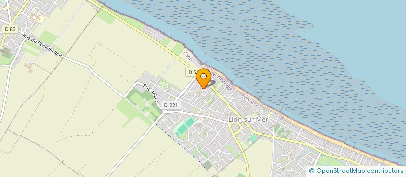 localisation de l'entreprise LA VAGUE  LION-SUR-MER