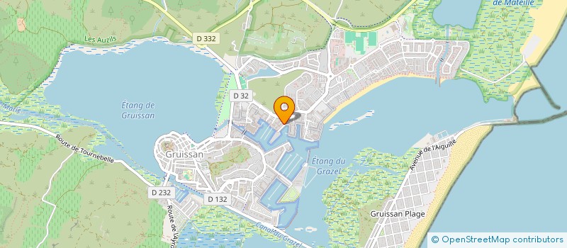 localisation de l'entreprise LA VAGUE  GRUISSAN