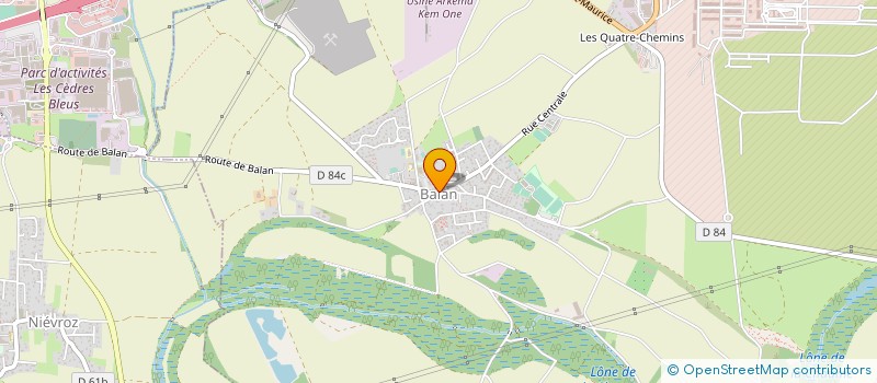 localisation de l'entreprise LA VAGUE CONSCRITE BALANAISE à BALAN
