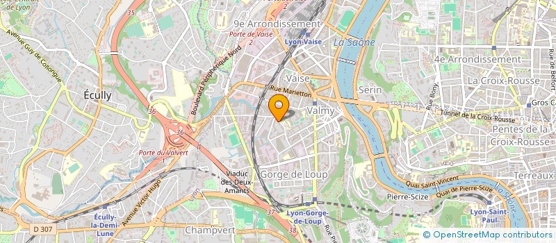 localisation de l'entreprise LA VAGUE COREENNE  VILLEURBANNE