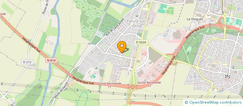 localisation de l'entreprise LA VAGUE D'ART  FLEURY-SUR-ORNE