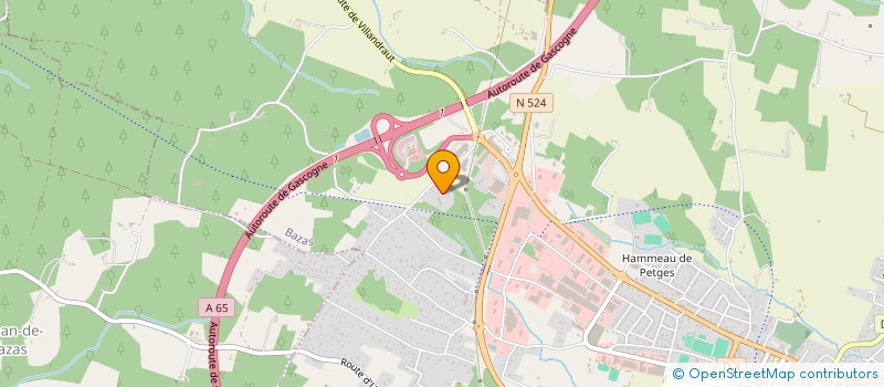 localisation de l'entreprise LA VAGUE DE SOUDURE  BAZAS