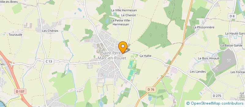 localisation de l'entreprise LA VAGUE DES MOTS  SAINT-PERE-MARC-EN-POULET