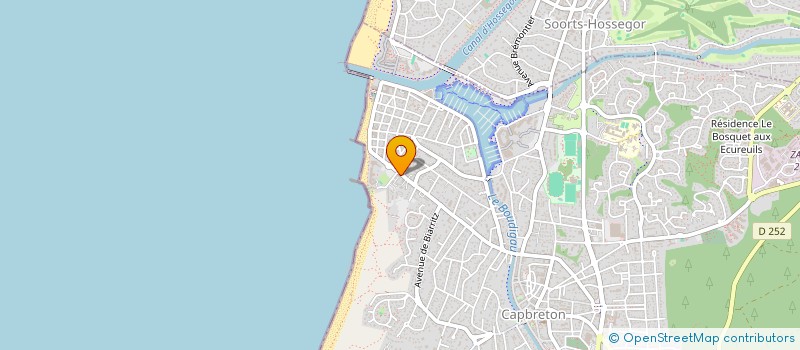 localisation de l'entreprise LA VAGUE DOREE  CAPBRETON