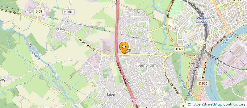 localisation de l'entreprise LA VAGUE NETTOYAGE BOURGUIGNONNE  SAINT-REMY