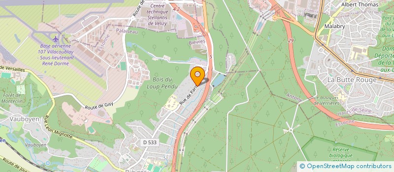 localisation de l'entreprise LA VAILLANCE  BIEVRES