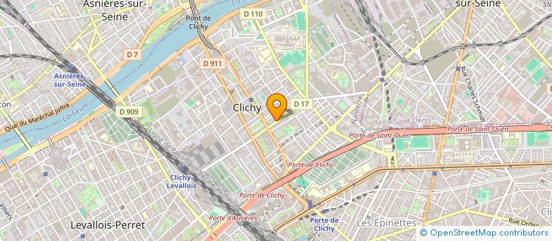 localisation de l'entreprise LA VAILLANTE DE CLICHY à CLICHY