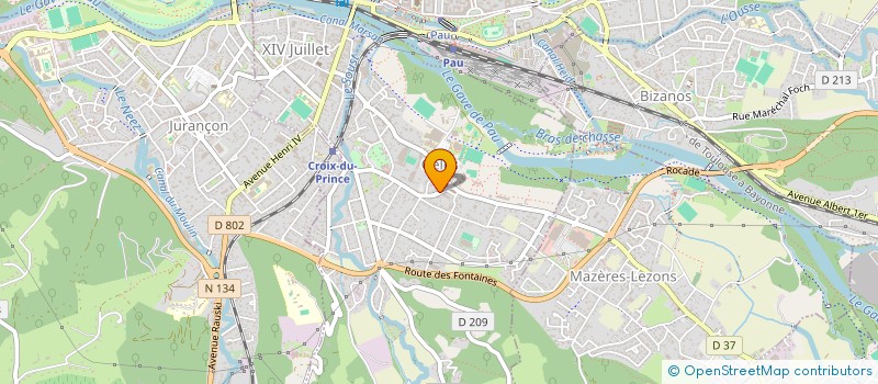 localisation de l'entreprise LA VAILLANTE DE GELOS à GELOS
