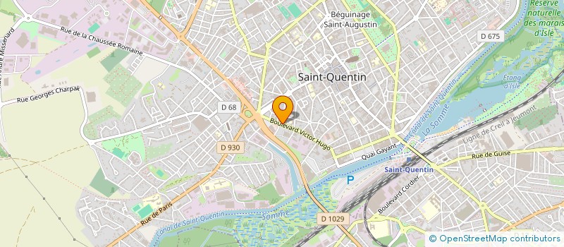 localisation de l'entreprise LA VAILLANTE GYMNASTIQUE à SAINT-QUENTIN