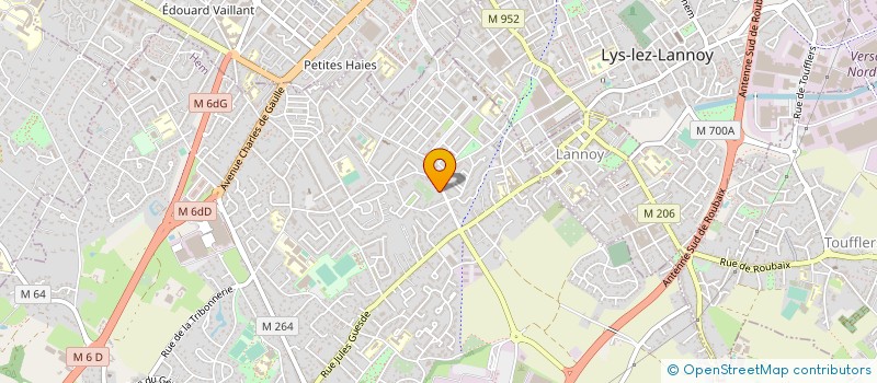 localisation de l'entreprise LA VAILLANTE SOC GYMNASTIQUE à HEM
