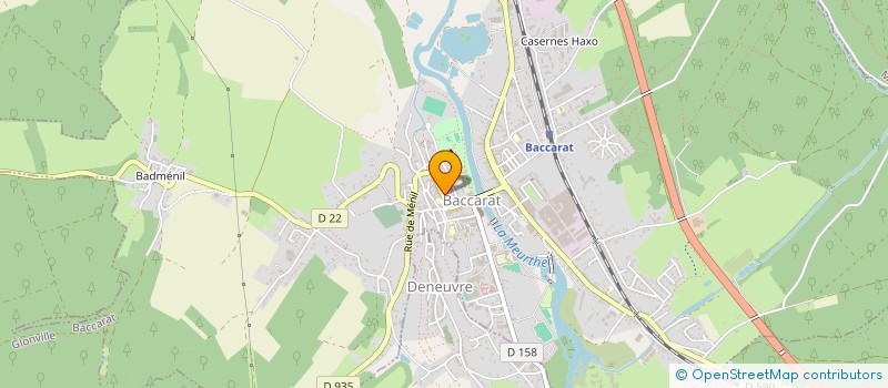 localisation de l'entreprise LA VAKIRA  BACCARAT