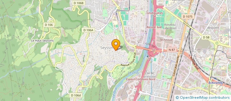 localisation de l'entreprise LA VAL CLOS à SEYSSINS