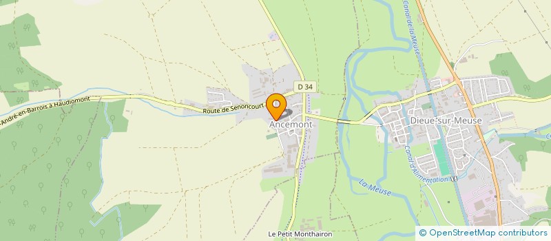 localisation de l'entreprise LA VALANDINE à RUPT-EN-WOEVRE