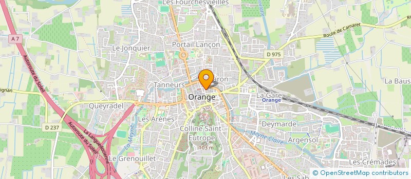 localisation de l'entreprise LA VALAYANE à ORANGE