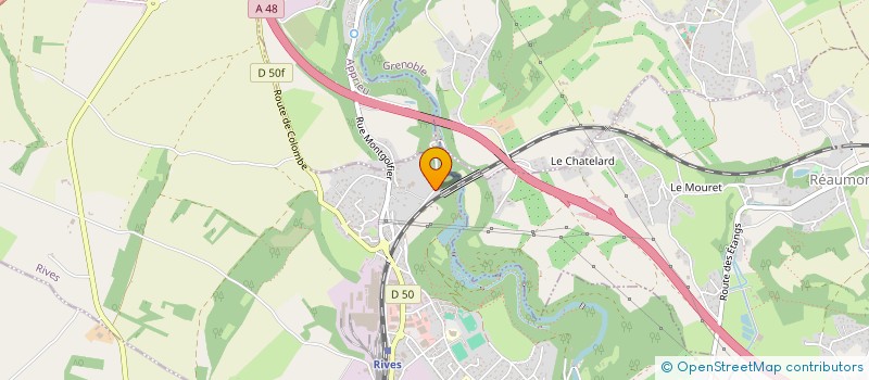 localisation de l'entreprise LA VALDAINE  RIVES