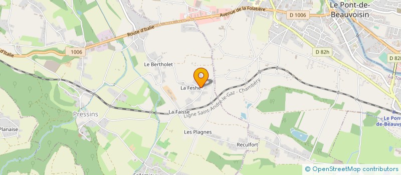 localisation de l'entreprise LA VALDAINE  PRESSINS