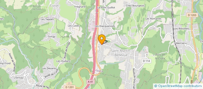 localisation de l'entreprise LA VALE  CHARVONNEX